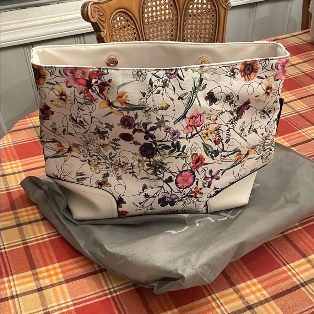 Floral White Women Bag